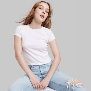 NWT Two XL White Tees by Wild Fable